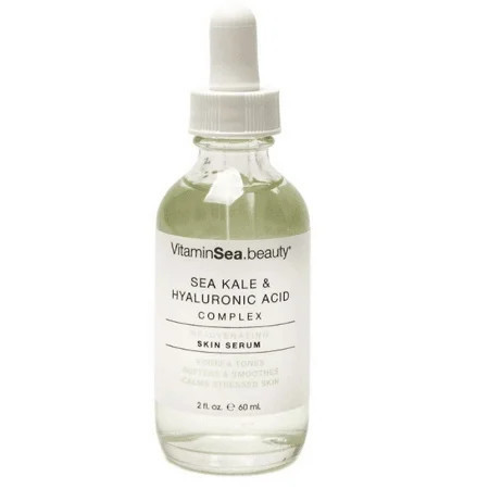 Vitamins and Sea Beauty Hyaluronic Acid Serum for Face with Sea Kale, Rejuvenating Skin, 2 fl oz | Walmart (US)