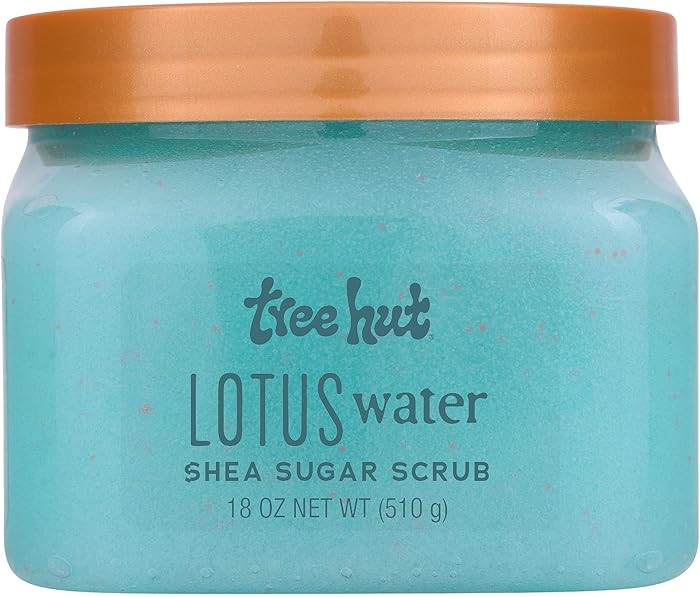 Tree Hut Lotus Water Shea Sugar Scrub, Exfoliating, Hydrating & Moisturizing Body Scrub with Shea... | Amazon (US)