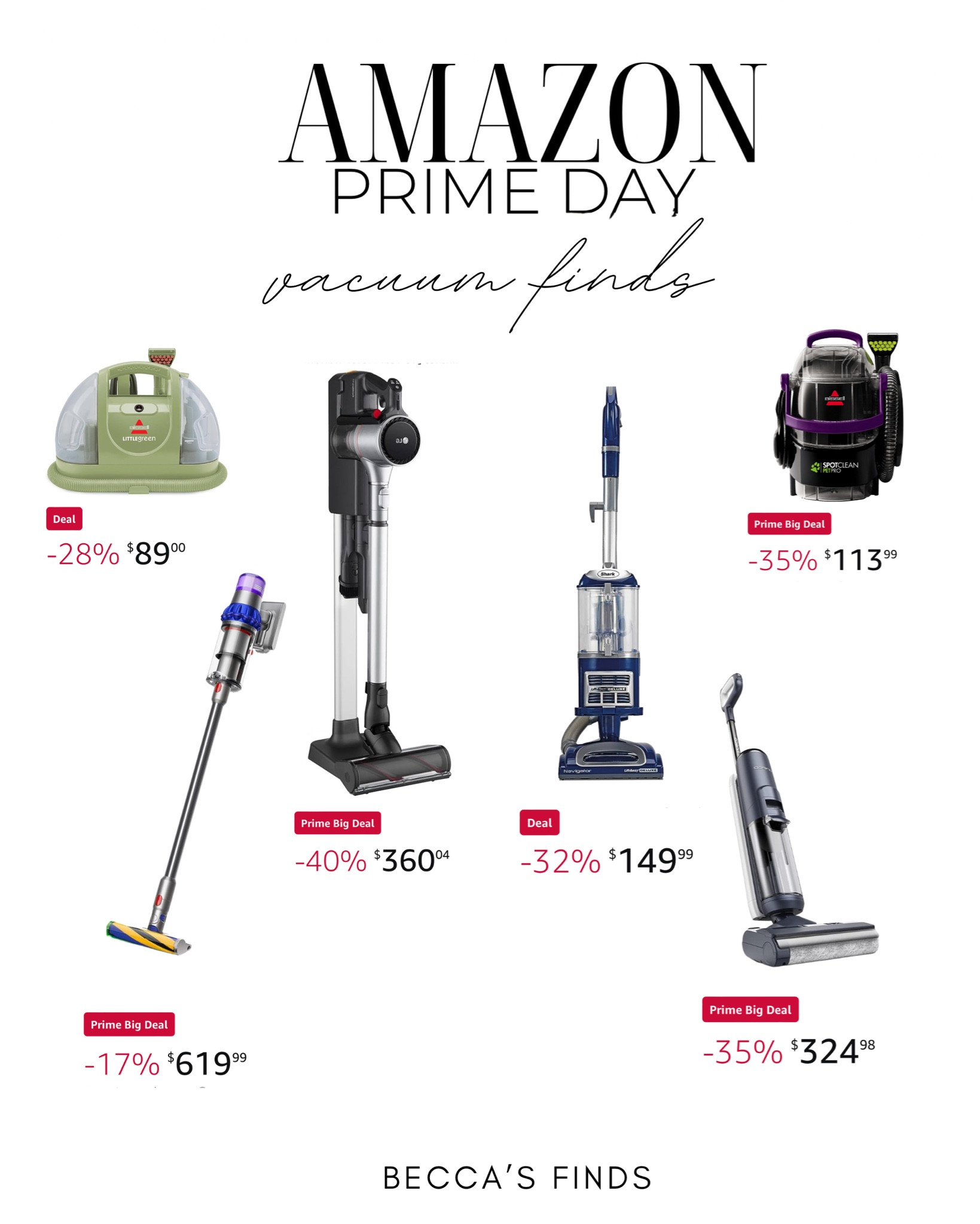 Amazon Prime Big Deal vacuums 

#LTKxPrime #LTKsalealert #LTKhome