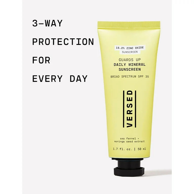 Versed Guards up Daily Mineral Sunscreen SPF 35, Broad-Spectrum Sun Protection for face 1.7 fl. o... | Walmart (US)
