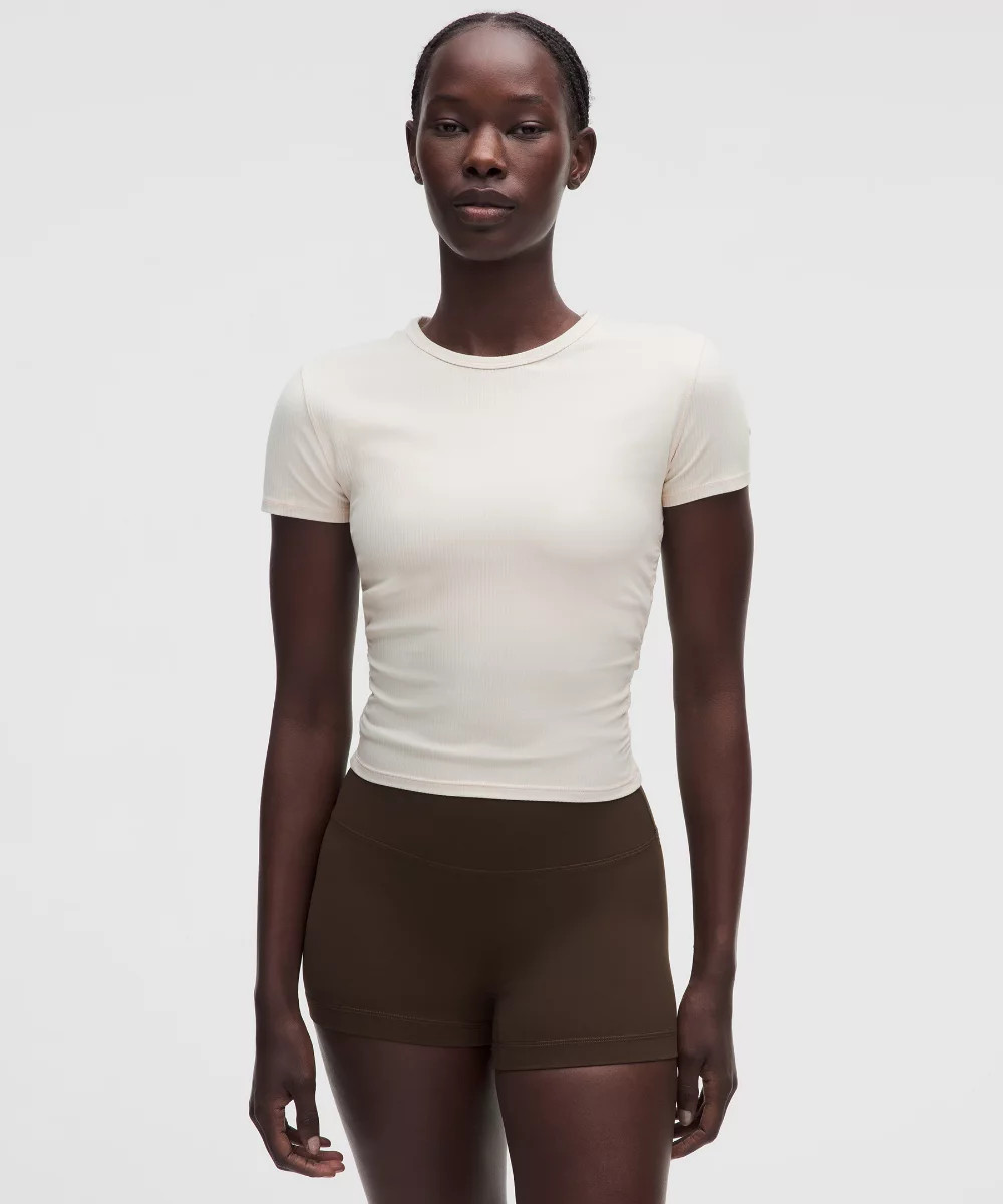 All It Takes Ribbed Keyhole Short-Sleeve Shirt | lululemon (AU)