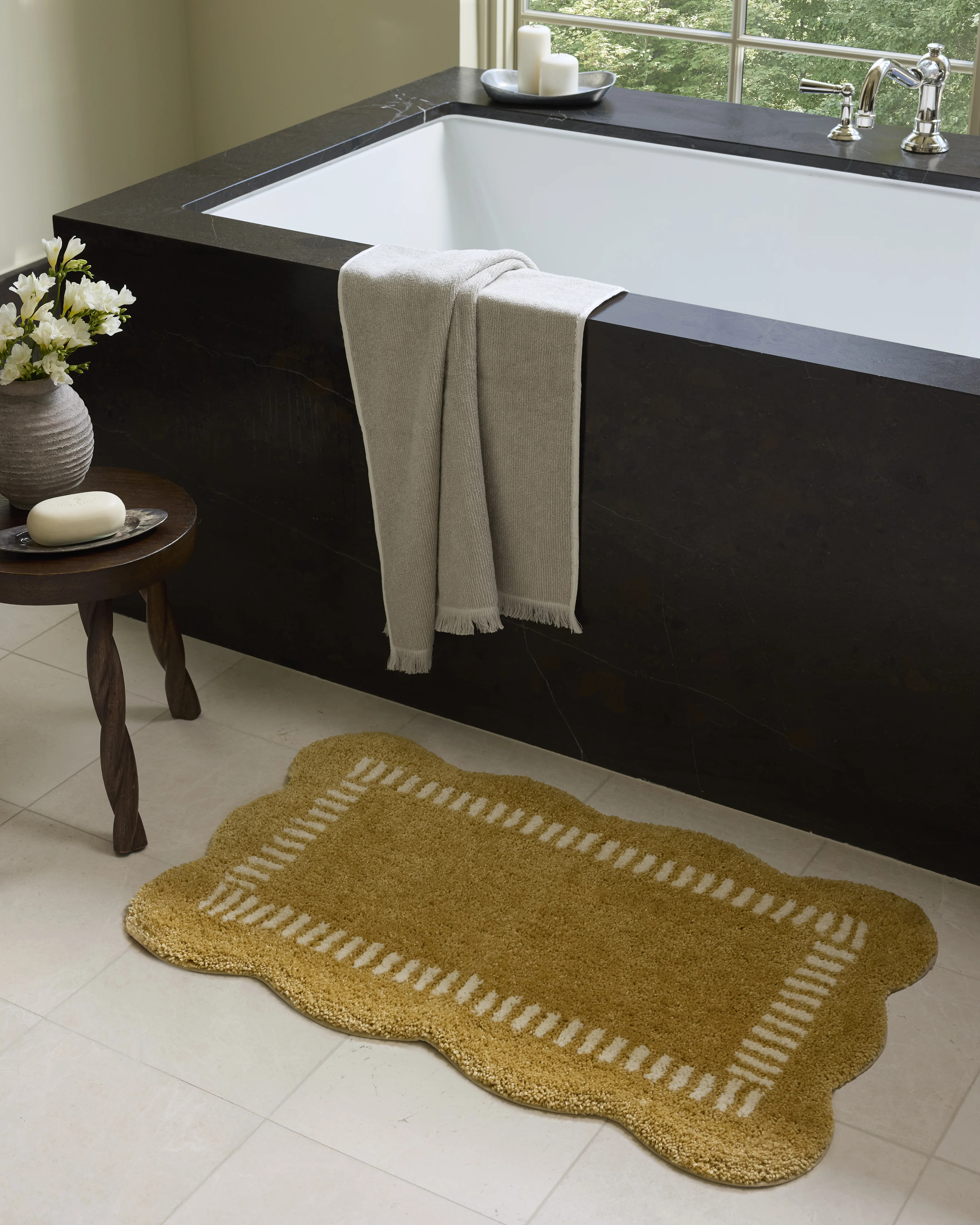 Chris Loves Julia x Loloi Valerie Wheat / Ivory Bath Mat | Wayfair | Wayfair North America