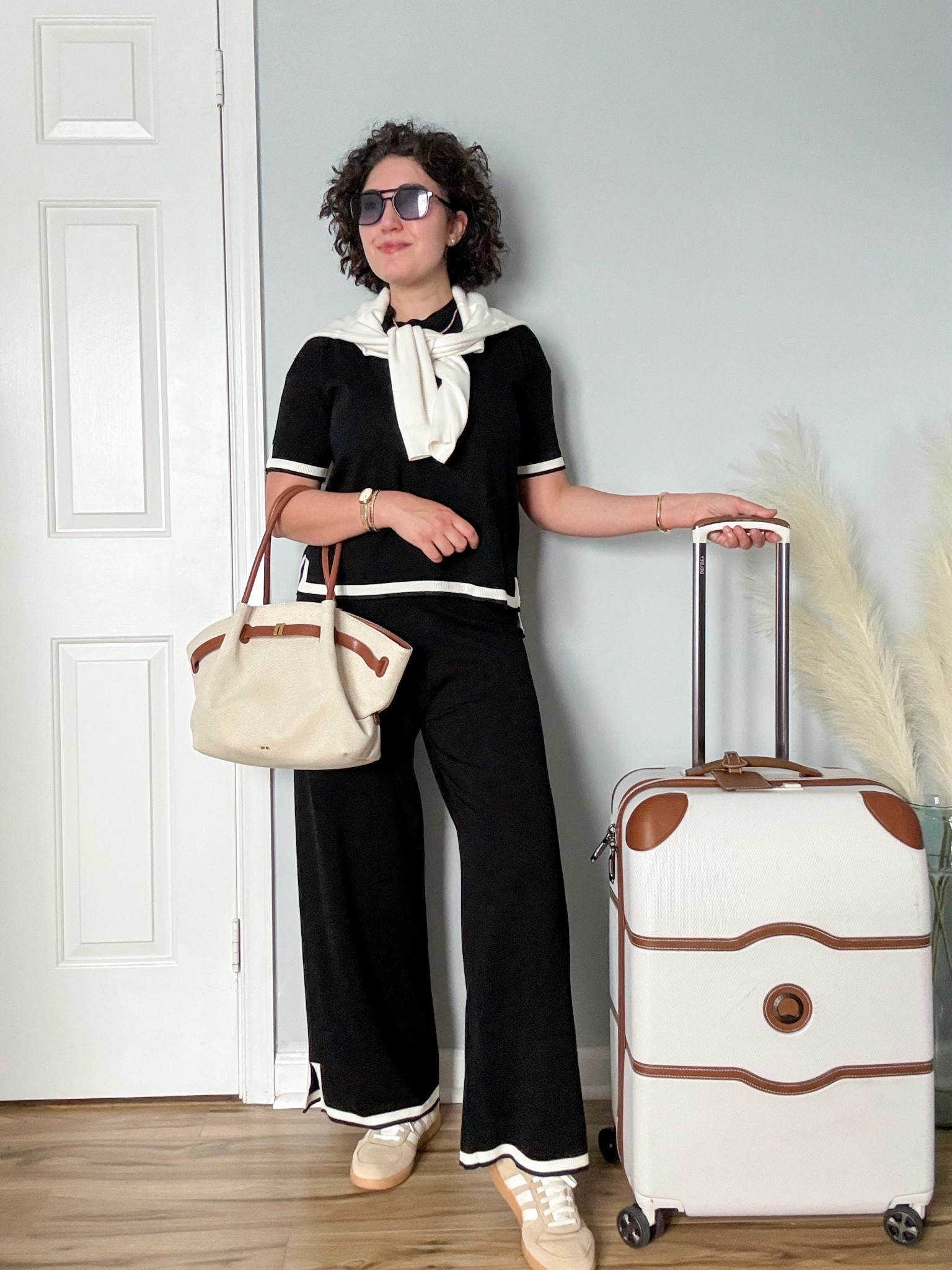 Amazon travel outfit, airport outfit, two piece set, luggage, vacation style

#LTKTravel #LTKOver40 #LTKootd