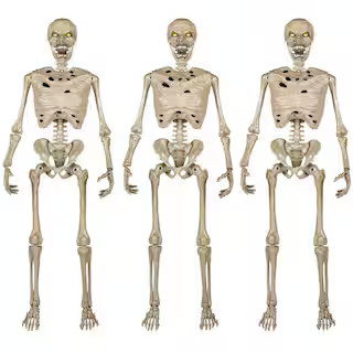 Home Accents Holiday 3-Pack 5 ft. Grave & Bones LED Ultraposeable Corpse 24SV24555a - The Home De... | The Home Depot