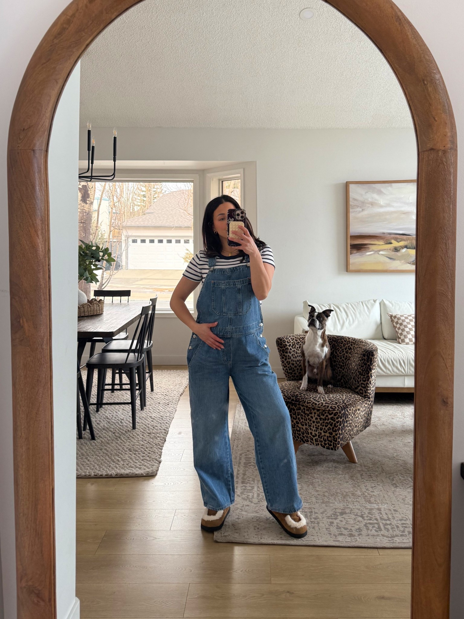 Overalls & a bump are the perfect combo! 🤰🏻 I’m 26 weeks pregnant & wearing a size 2! 

#LTKcanada #LTKjeans #LTKstyletip