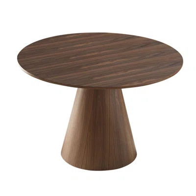 Round Modern Style Mdf Wood Dining Table In Suitable For Kitchen Solid/Manufactured Wood 29.92"H x 47.24"L x 47.24"W | Wayfair North America