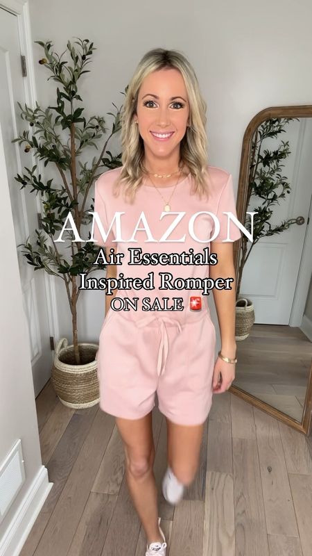 Amazon Air Essentials Inspired Romper🚨on sale! Disney Outfit Inspo // What I’m wearing to Disney this week! 

Buttery soft, comfy, and has pockets! Adjustable waist. Modest length- I’m 5’7” for reference and it’s definitely mom-friendly! 18 colors available, wearing pink in size small.

Disney outfit, Disney outfit inspo, romper, travel outfit, casual style, Amazon finds, travel outfit, travel style, casual outfit, what to wear, how to style, comfy chic outfit, elevated casual, designer look for less, spanx inspired, amazon outfit, amazon must haves, athleisure style, comfy style, mom outfit, neutral sneakers, easy outfit, affordable fashion, errands outfit 

#LTKActive #LTKsalealert #LTKtravel