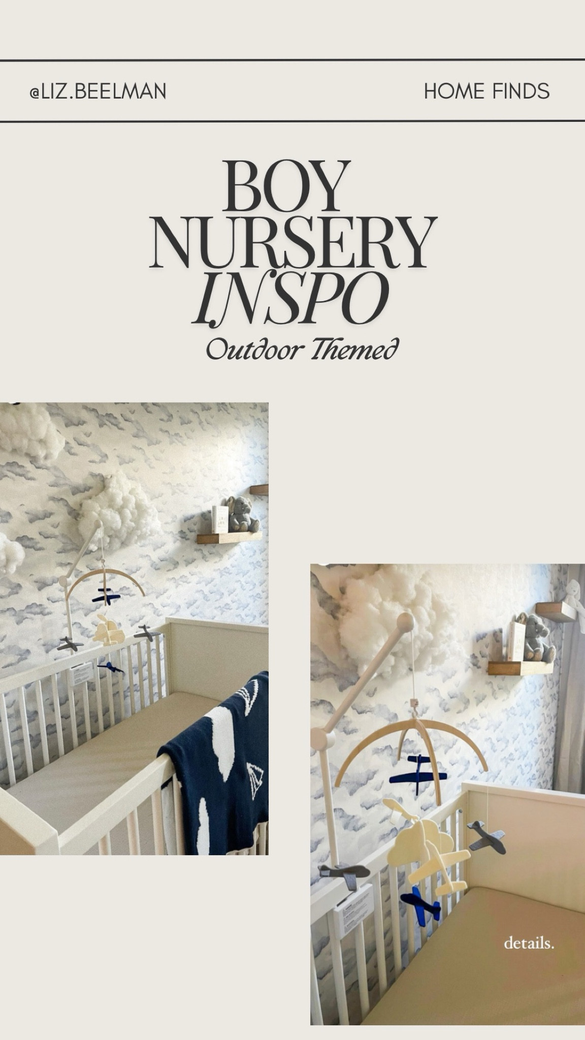 Boy nursery inspo - outdoor themed.

#LTKFamily #LTKHome #LTKBaby