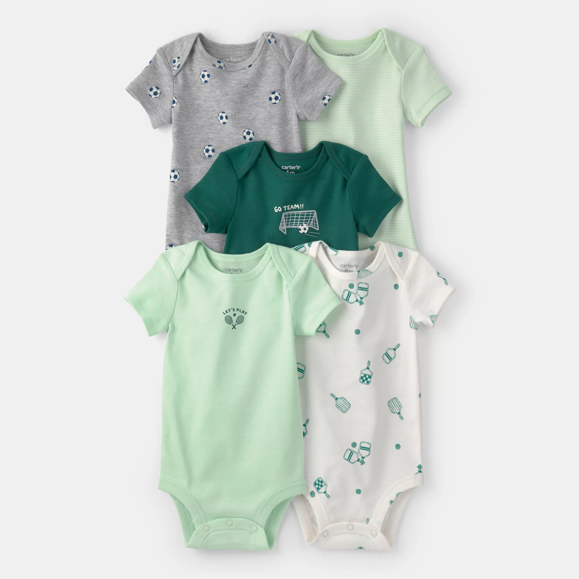 Baby Carter's 5-Pack Sports Multipack Bodysuits | Kohl's