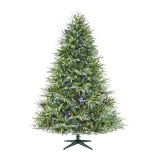 7.5 ft Carriage Fraser Fir LED Pre-Lit Artificial Christmas Tree with 1,000 Color Changing Mini L... | The Home Depot