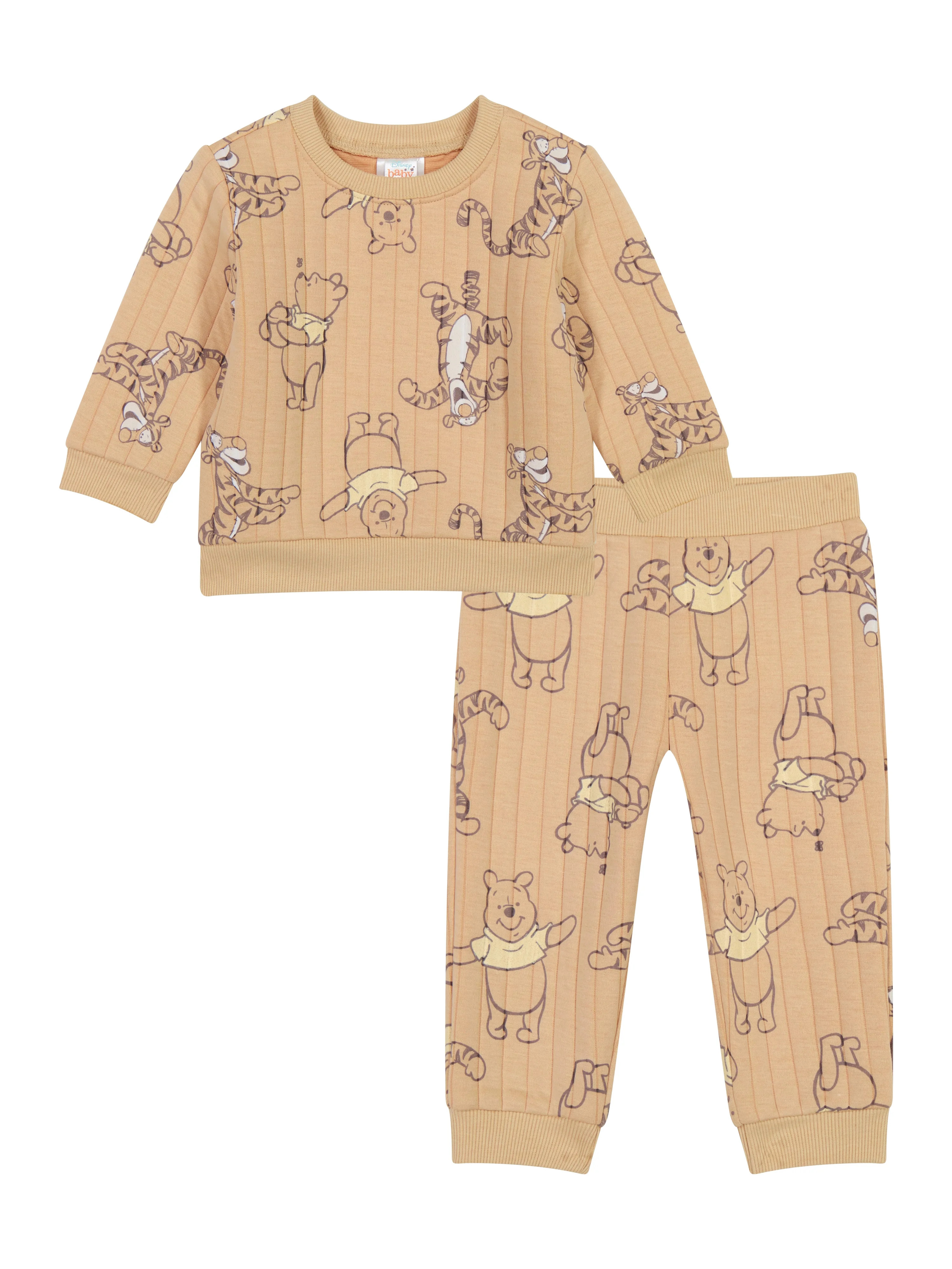 Winnie The Pooh Baby Boy Quilted Jogger Set, Sizes 0/3 Months - 24 Months - Walmart.com | Walmart (US)