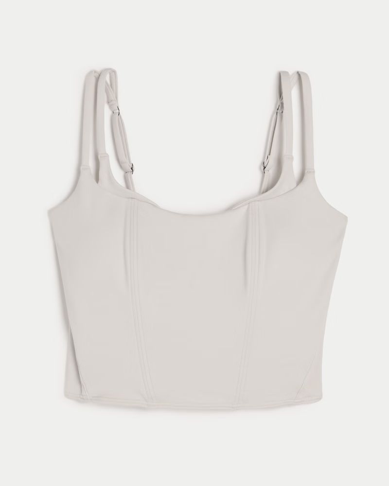 Women's Gilly Hicks Active Recharge Layered Corset Top | Women's Workout Sets | HollisterCo.com | Hollister (US)