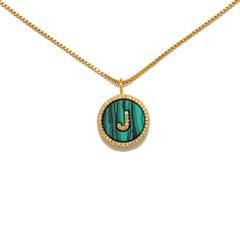 "J" Ava Initial Necklace | Sequin