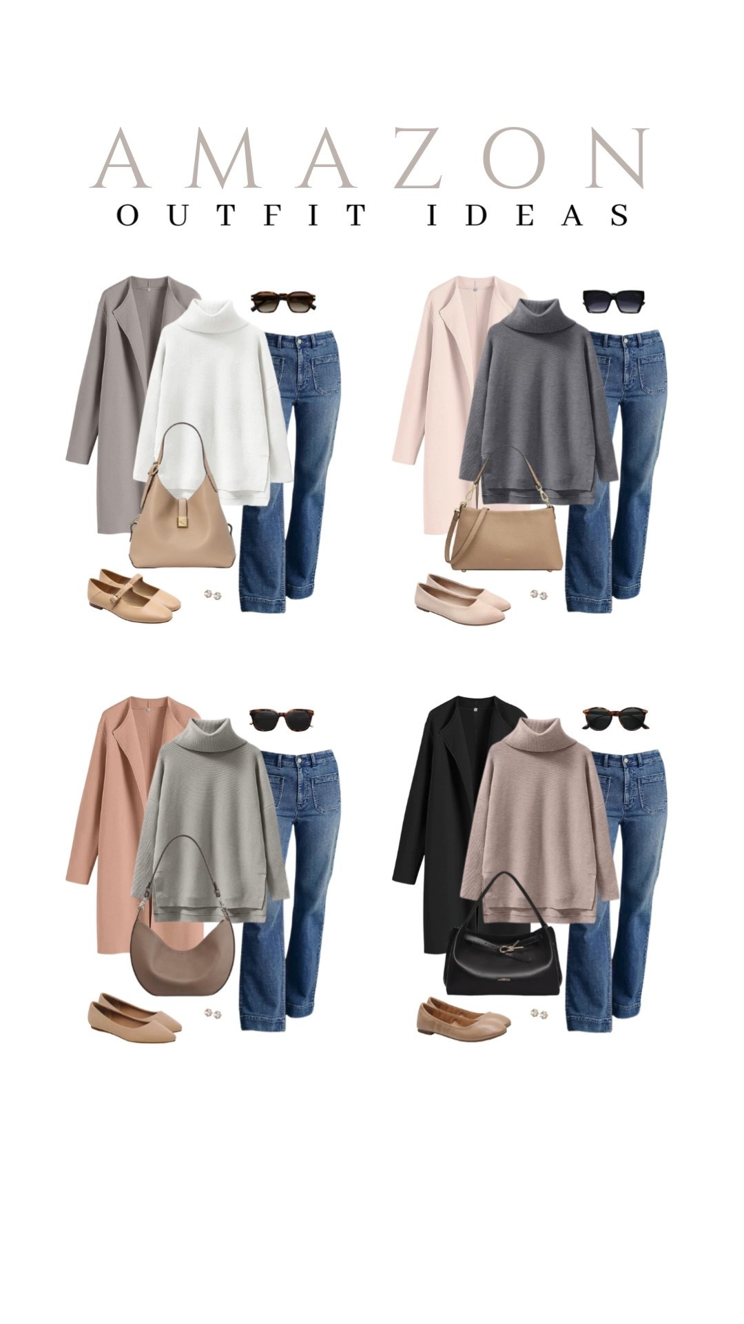 Add soft turtlenecks and cute accessories to upgrade your layers this season!
wide leg jeans, bow loafer flats, studded earrings set, cat eye sunglasses, beauty finds, affordable fashion, trendy look, viral products, casual outfit idea, winter to spring style, how to style, ways to style, winter to spring fashion, amazon fashion, affordable style

#LTKSeasonal #LTKU #LTKBeauty