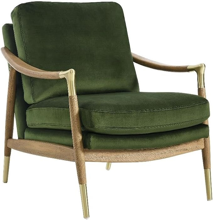 Modway Langford Stain-Resistant Performance Velvet Armchair – Mid Century Modern Velvet Chair w... | Amazon (US)