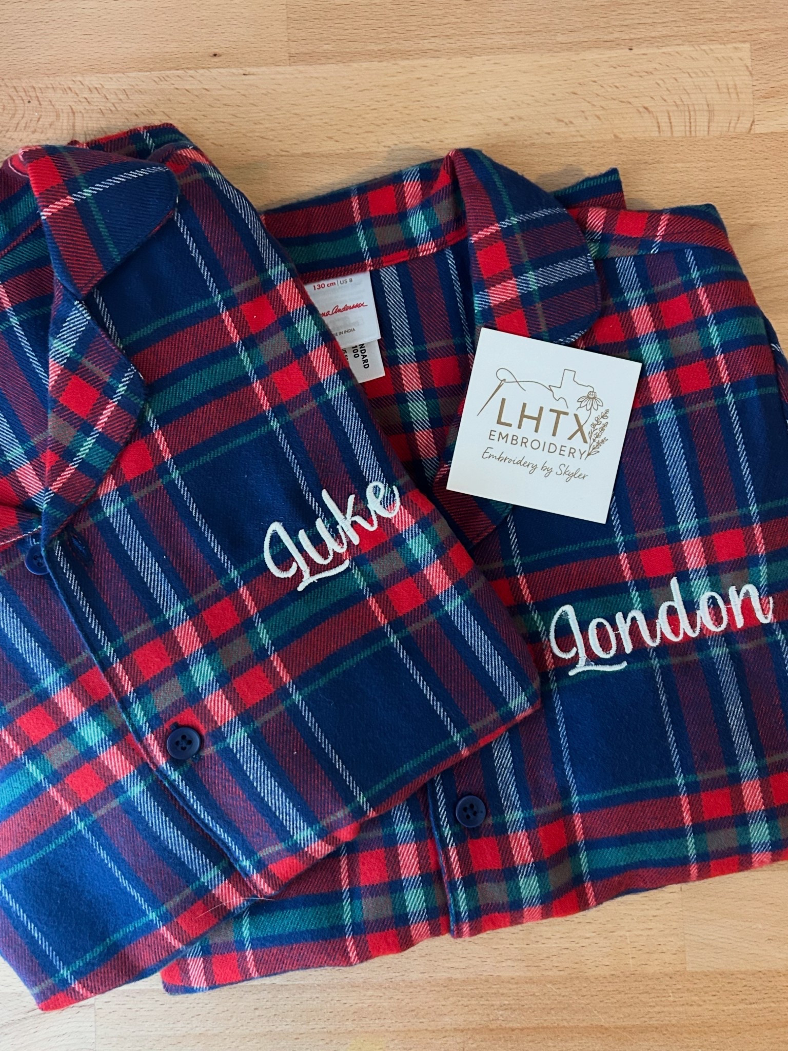 family embroidered (by me) pajamas 

#LTKHoliday #LTKSaleAlert #LTKKids