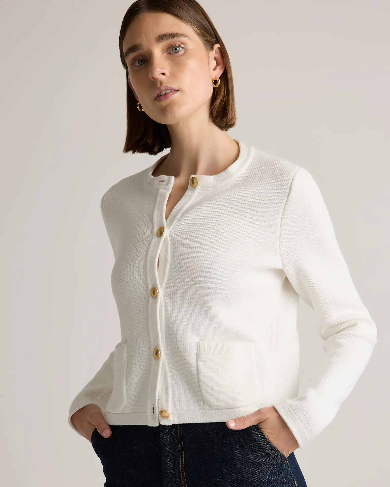 100% Organic Cotton Sweater Jacket | Quince
