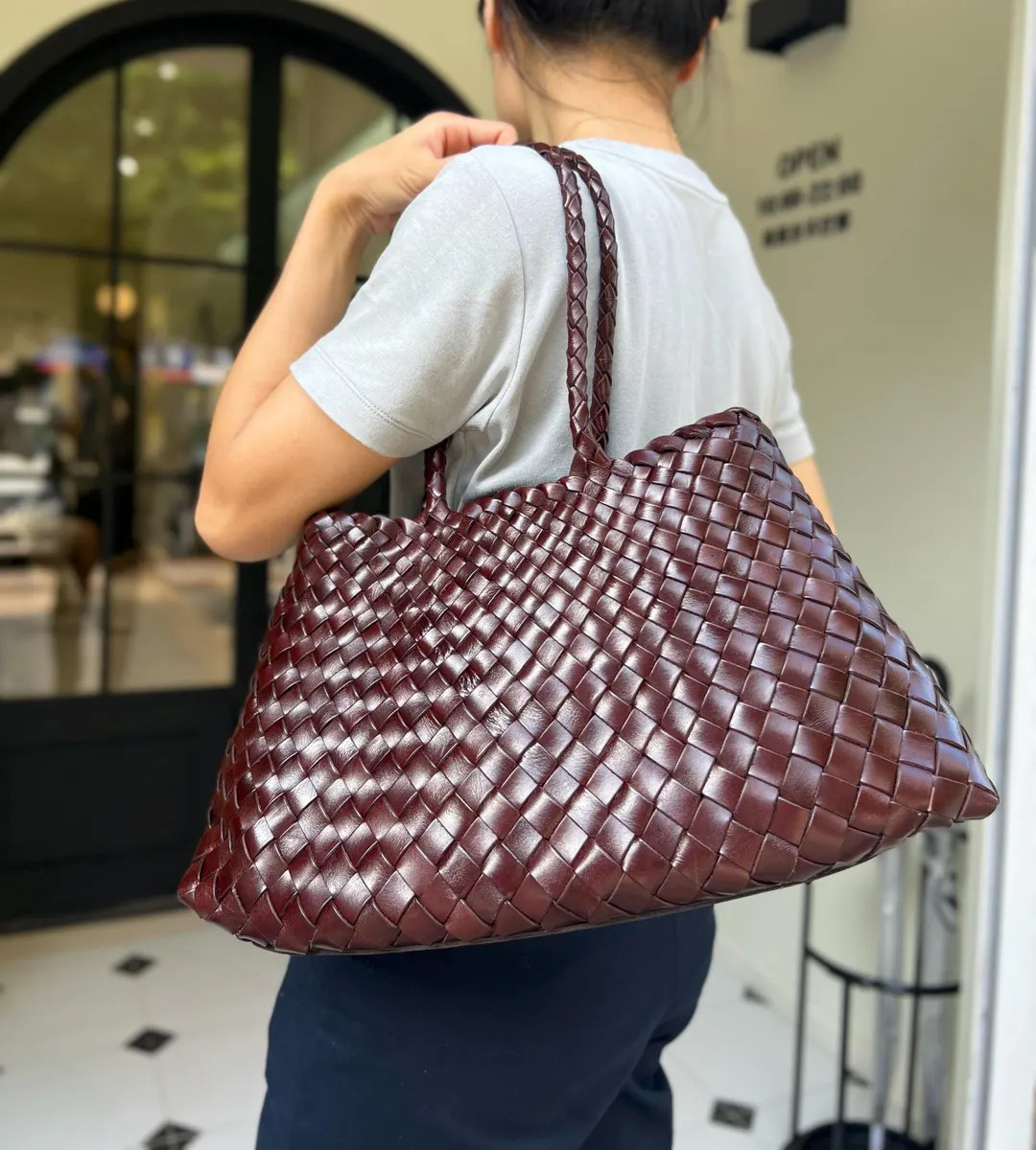 IN Stock!mila Retro Hand-woven First-layer Cowhide Shoulder Bag, Soft Leather Bag ,gift for Wife,... | Etsy (US)