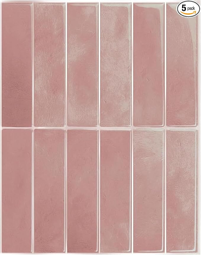 SMART TILES Peel and Stick Backsplash - 5 Sheets of 11.43" x 9" - 3D Adhesive Peel and Stick Tile... | Amazon (US)