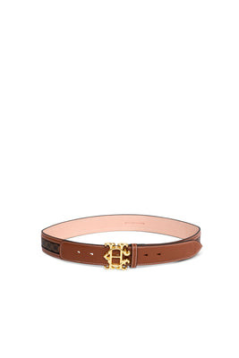 Heraldic Window Belt (Tan Monogram) | Holland Cooper