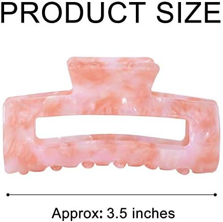 Big Claw Hair Clips 3.3 Inch Tortoise Banana Pink Hair Clips for Women Girls Thin Hair French Des... | Amazon (US)