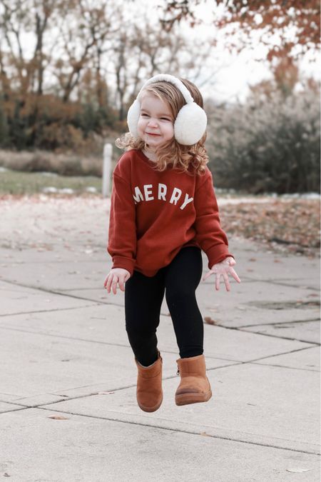 Toddler Girl Christmas Crewneck | Merry Sweater | Holiday Outfits for Girls | Holiday Graphics | Winter Boots 

#LTKHolidaySale #LTKHoliday #LTKSeasonal