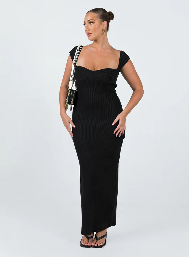 Larissa Maxi Dress Black | Princess Polly US