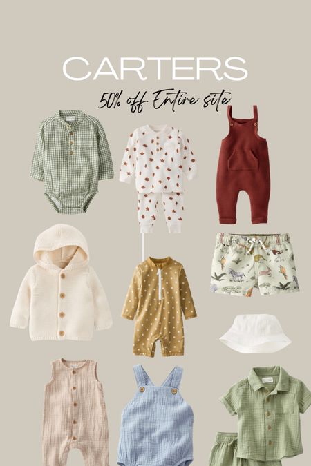 Carters 50% off entire site so you can stock up on fall /winter or summer 2023 

#LTKSeasonal #LTKbaby #LTKSale