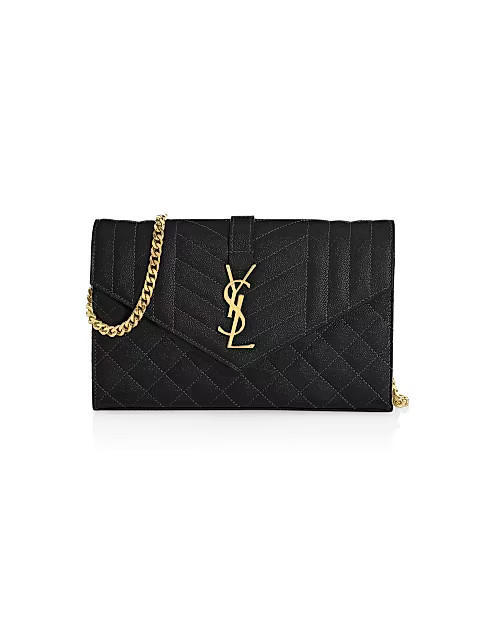 Envelope Monogram Matelassé Leather Wallet-On-Chain | Saks Fifth Avenue