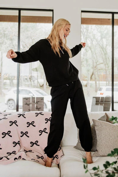 Black Matching Scuba Pants Set | Katydid