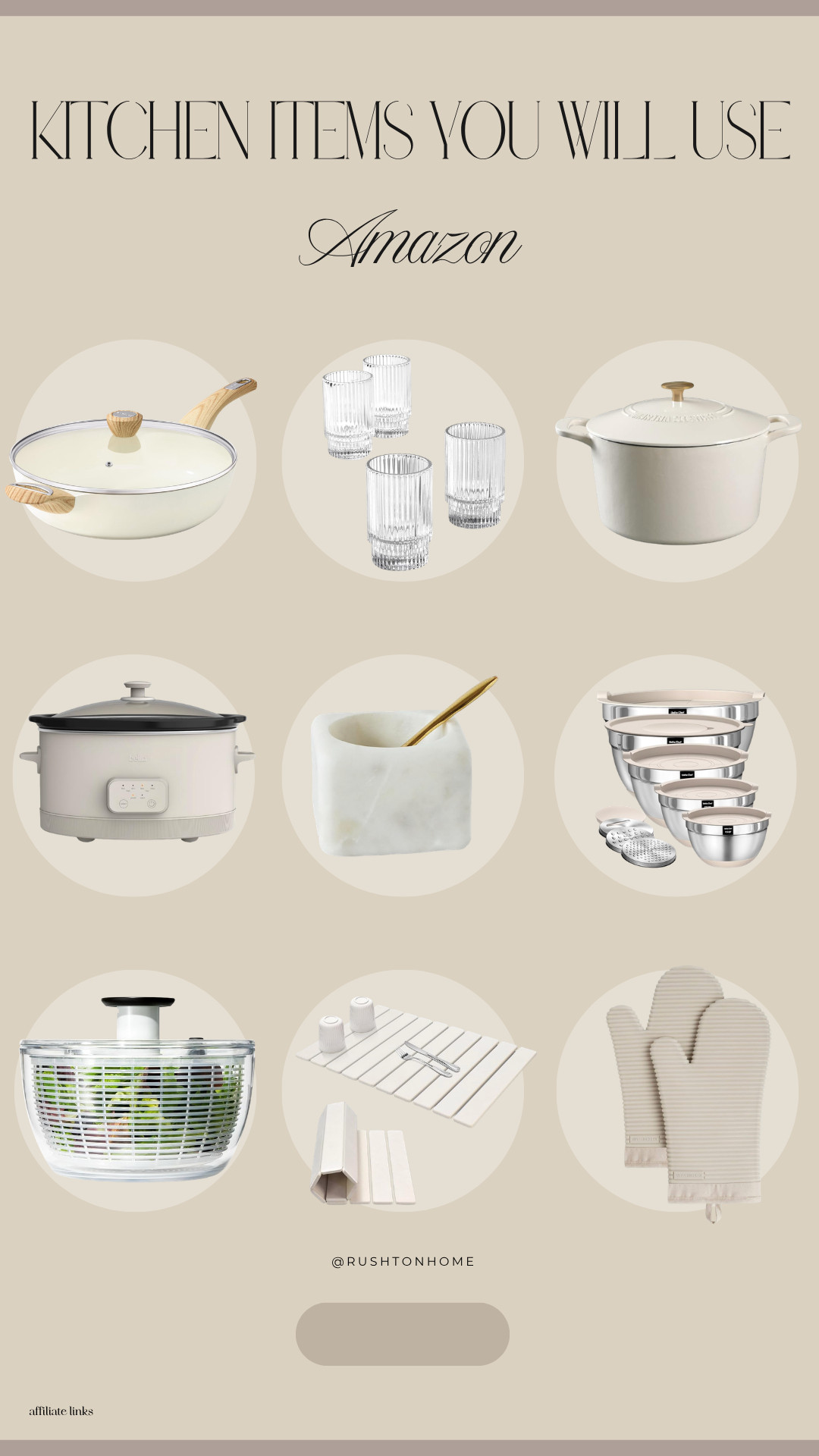 Amazon kitchen essentials, neutral kitchen decor amazon, everyday kitchen tools aesthetic, minimalist kitchen items, neutral cookware set, modern kitchen accessories, aesthetic kitchen finds, glassware set amazon, slow cooker neutral, mixing bowls stainless steel set, kitchen organization essentials, marble utensil holder, salad spinner amazon, neutral oven mitts, functional kitchen must haves 

 #LTKHome