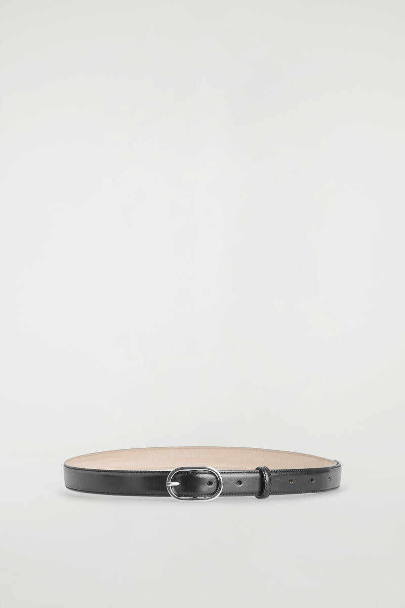 Oval-Buckle Leather Belt | COS UK