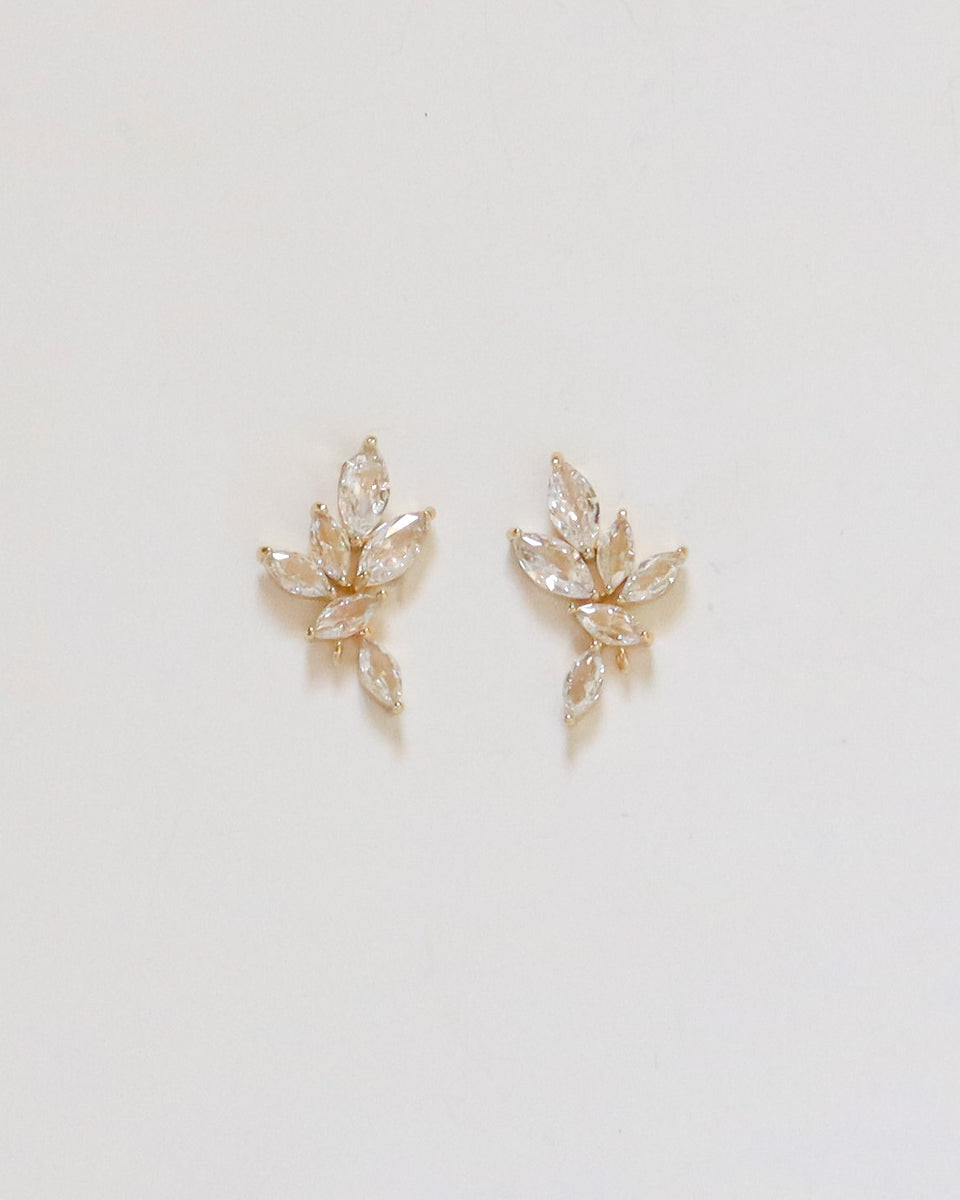 Diamond Leaves studs | Vivian Drew