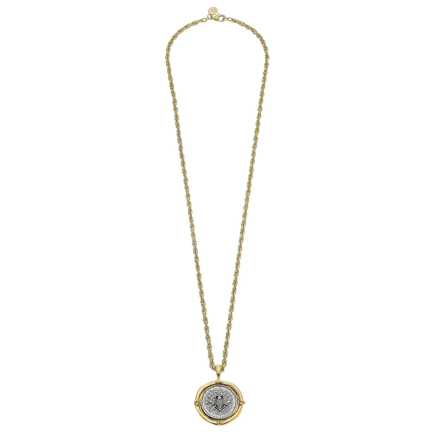 Long Coin Pendant Necklace | Susan Shaw