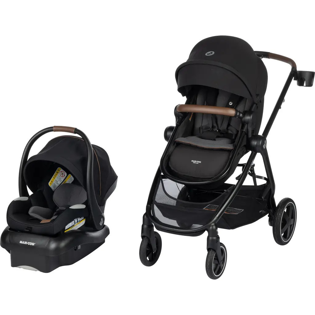 Maxi-Cosi® Zelia Luxe Stroller & Mico Luxe Infant Car Seat 5-in-1 Modular Travel System in New Hope Black at Nordstrom | Nordstrom