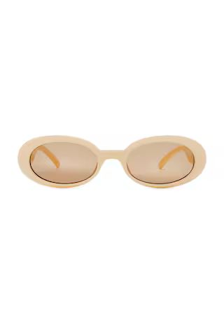 Le Specs Work It! Sunglasses in Ivory Tan Tint from Revolve.com | Revolve Clothing (Global)