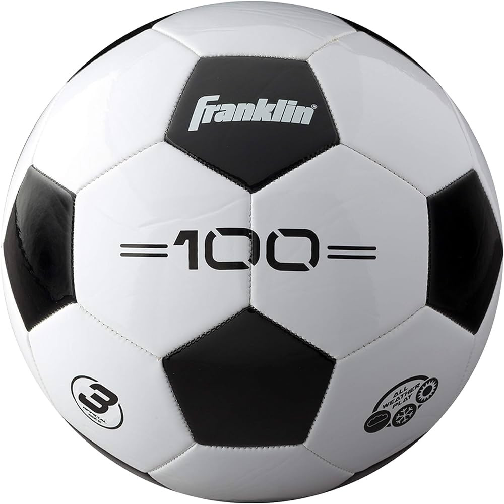 Franklin Sports Soccer Balls - Youth & Adult - Sizes 3, 4 & 5 - Single & Bulk Packs - Black & Whi... | Amazon (US)