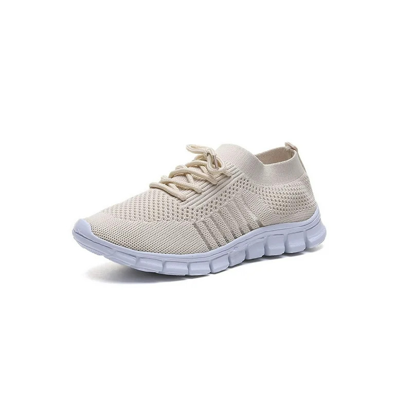 Women Sneaker Running Trainers Ladies Lace Up Walking Mesh Sport Shoes | Walmart (US)