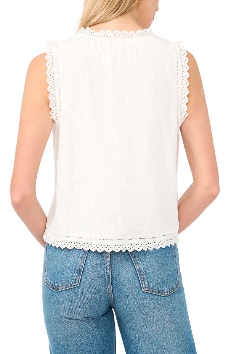 Vince Camuto Eyelet Lace Crop Tank | Nordstrom | Nordstrom