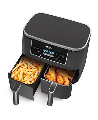 Foodi® DZ201 6-in-1 8-qt. 2-Basket Air Fryer with DualZone™ Technology- Air Fry, Broil, Roast,... | Macys (US)