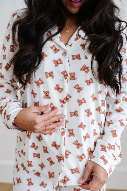 Women's Button Down Set in Teddy | Plain Jane