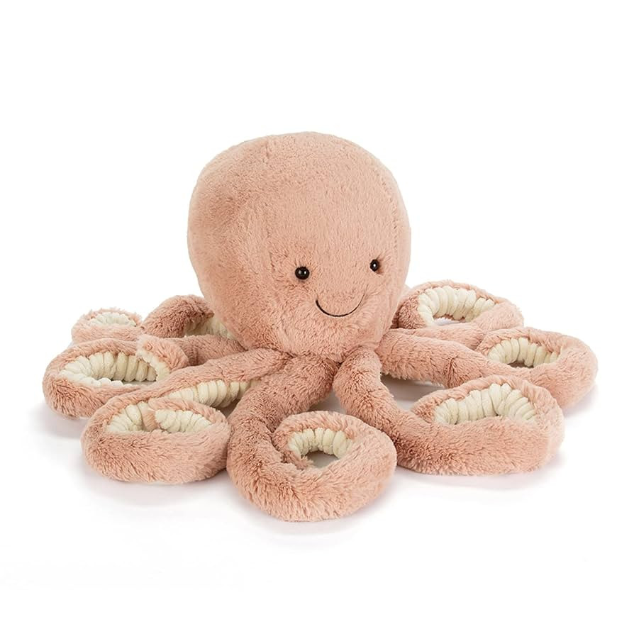 Jellycat Odell Octopus Stuffed Animal, Large 18.5 inches - Ocean and Sea Plush Toy - Classic Chil... | Amazon (US)