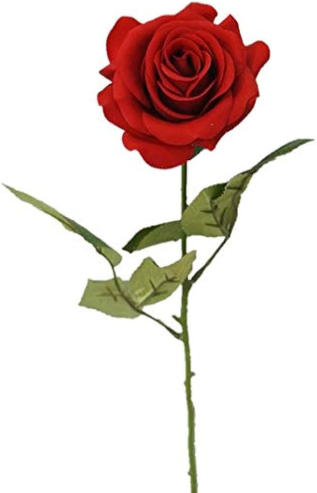 Sweet Home Deco 17’’ Real Touch Rose Artificial Single Spray Set of 2 (Red X 2 Pcs) | Amazon (US)