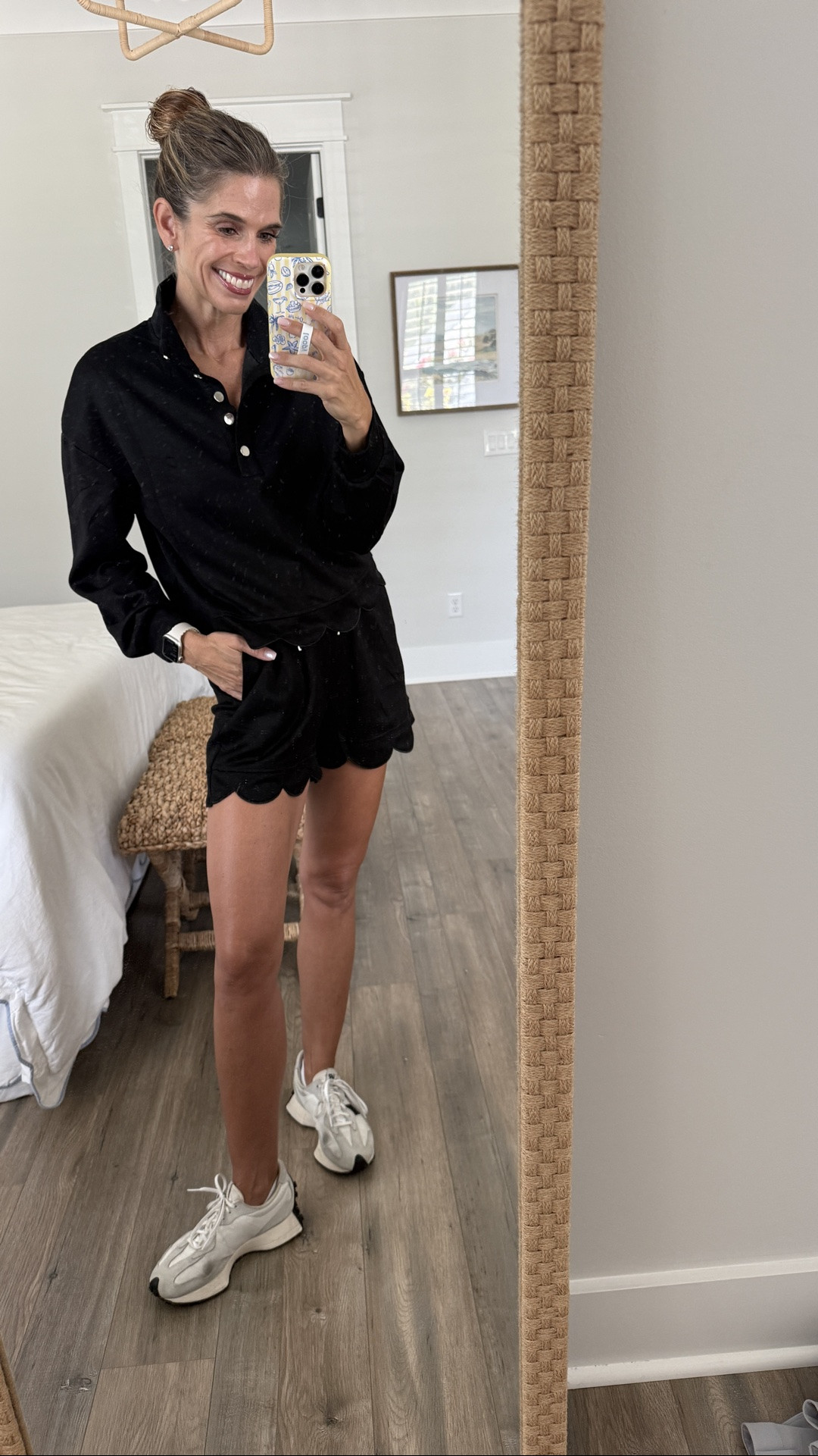 Amazon set perfect for Summer or early Fall. I’m in a small. Comes in a bunch of colors. Runs true to size. High waisted, drawstring shorts. Love the scallops! Soccer mom style

#LTKootd #LTKmomlife #LTKOver40