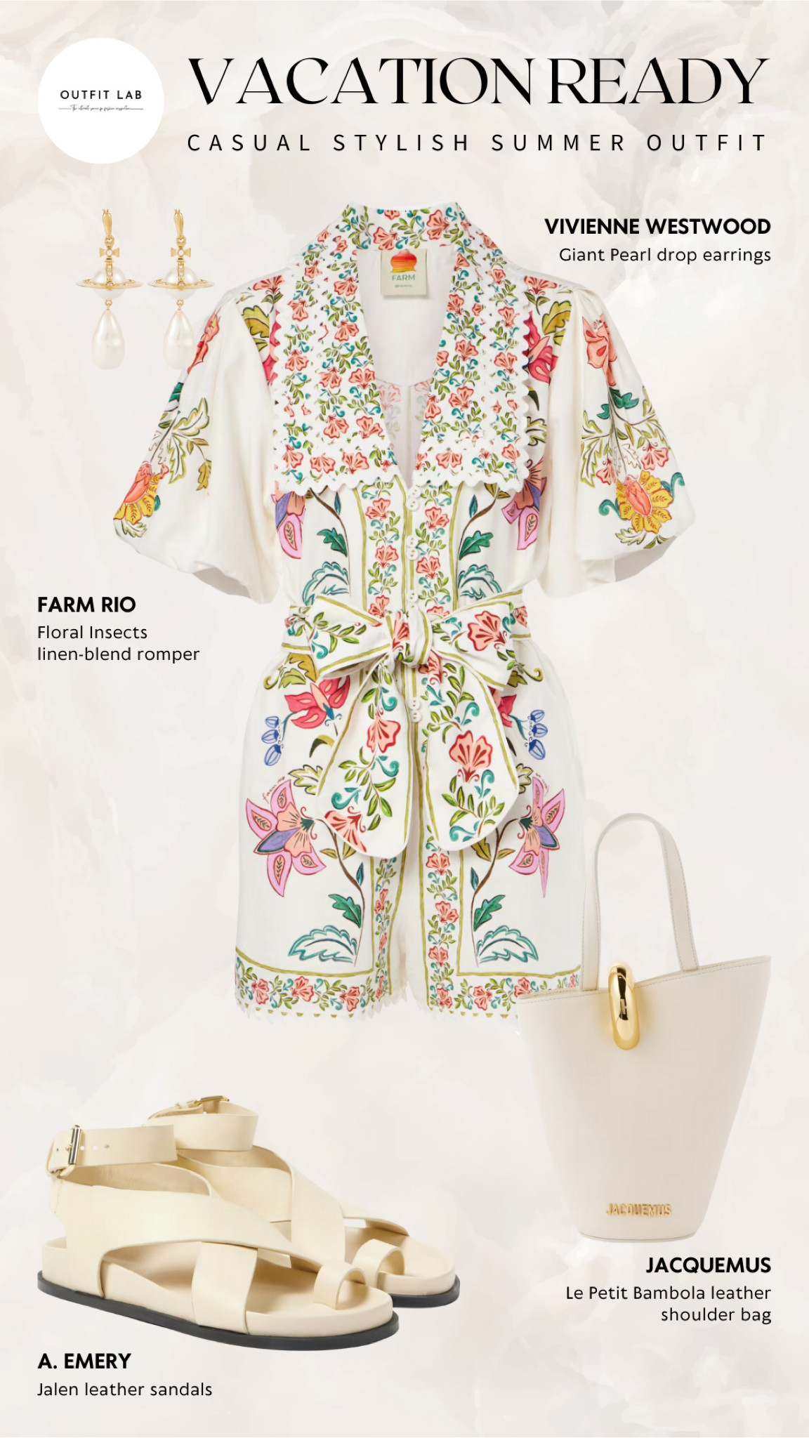 Vacation Ready: Casual Stylish Summer Outfit – Shop Now!

Get vacation ready with this casual stylish summer outfit. Featuring a vibrant Farm Rio romper for a fun and relaxed look, paired with chic A. EMERY sandals. Complete the ensemble with a trendy Jacquemus bag and statement Vivienne Westwood earrings. Perfect for any vacation day, this outfit ensures you stay fashionable and comfortable. Shop now to elevate your vacation wardrobe with this stylish summer ensemble!

#LTKMidsize #LTKSeasonal #LTKStyleTip