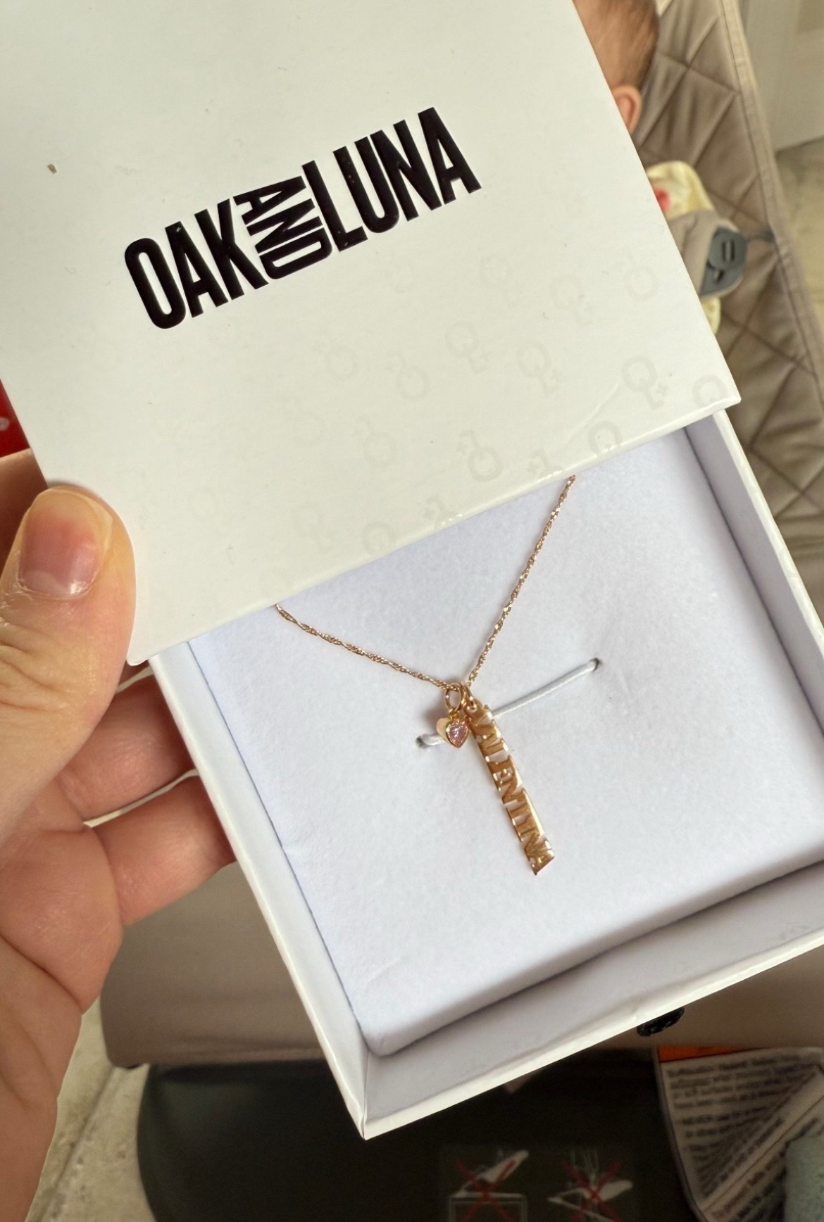 Oak and Luna custom name necklace perfect for vday anniversary gifts push presents or birthday gifts LTKKelly gets you 20% off 

#LTKValentine