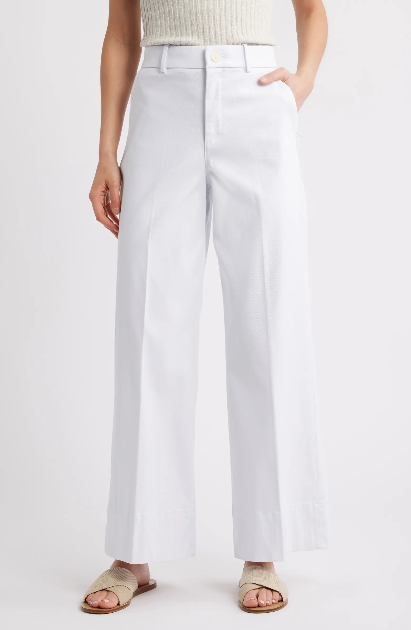 SPANX® SPANXsupersmooth™ Stretch Twill Wide Leg Pant | Nordstrom | Nordstrom