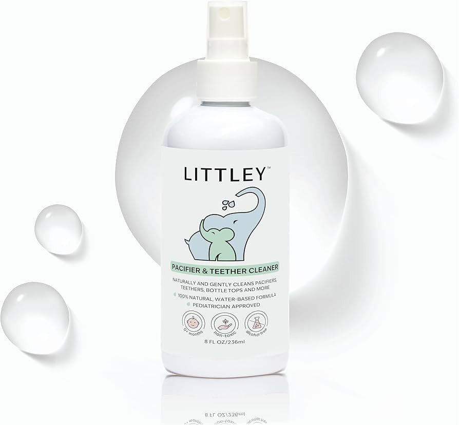 Littley Pacifier & Teether Cleaner with Hypochlorous Acid, Non-Toxic & Alcohol-Free, Gentle Formu... | Amazon (US)