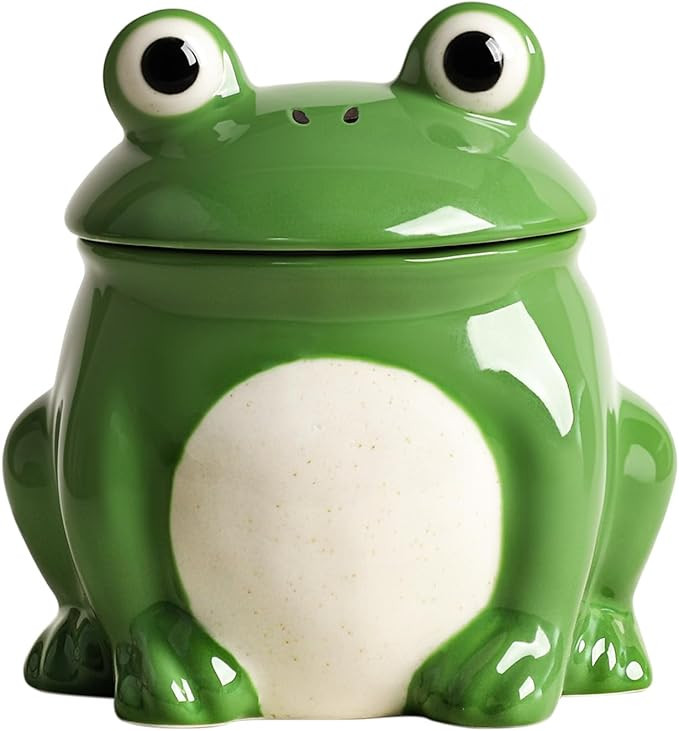 Ceramic Frog Shape Sugar Bowl with Lid, Sugar Container, Sugar Jar Candy Jar for Kitchen Countert... | Amazon (US)