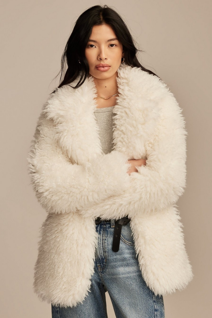 OVERSIZED FAUX FUR JACKET | Lucky Brand